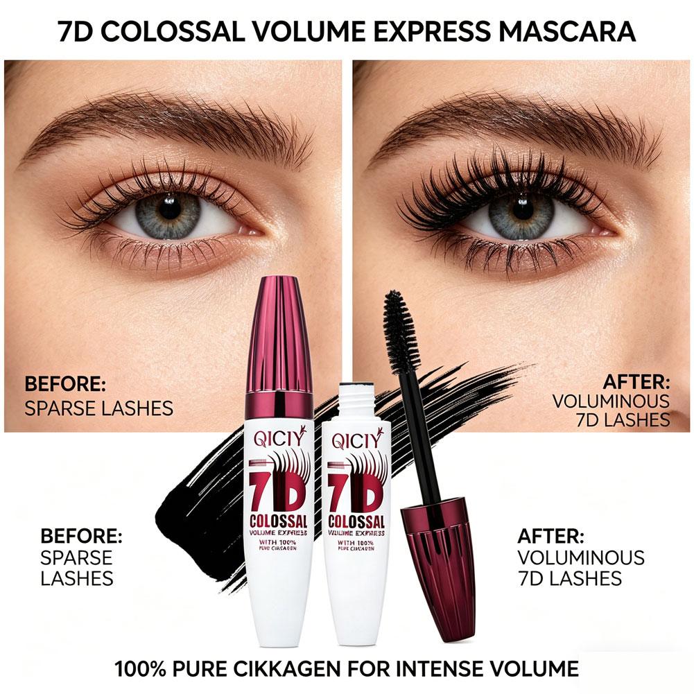 Waterproof Mascara Wand - Mascara Impermeabile 7D Lunga Durata Volume