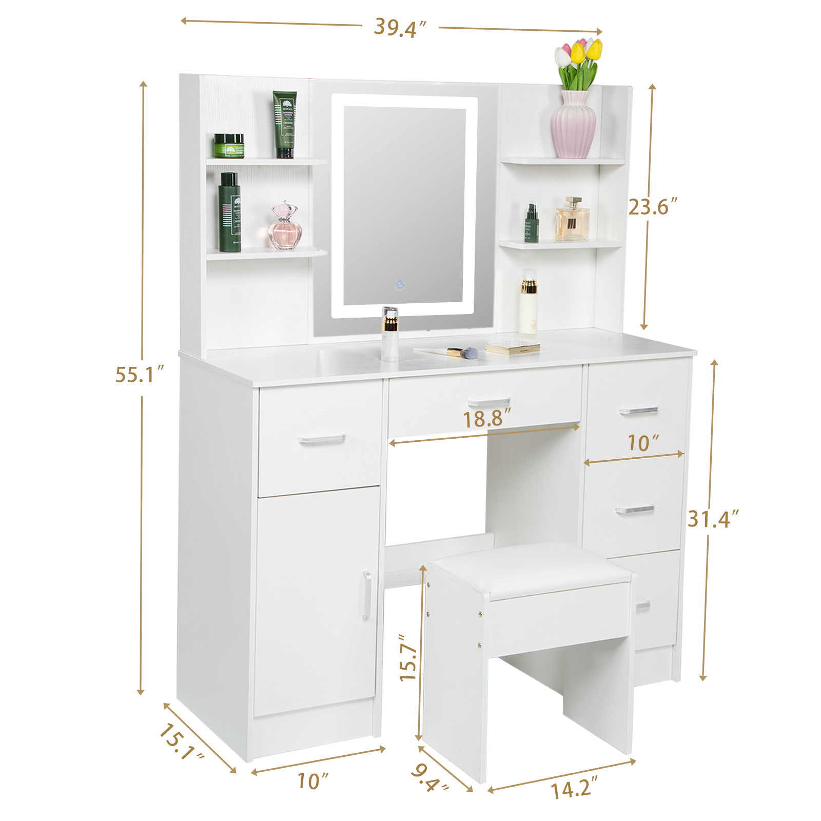 Set Tavolo da Trucco con Illum - Beauty Makeup Vanity Set recensione e prezzo